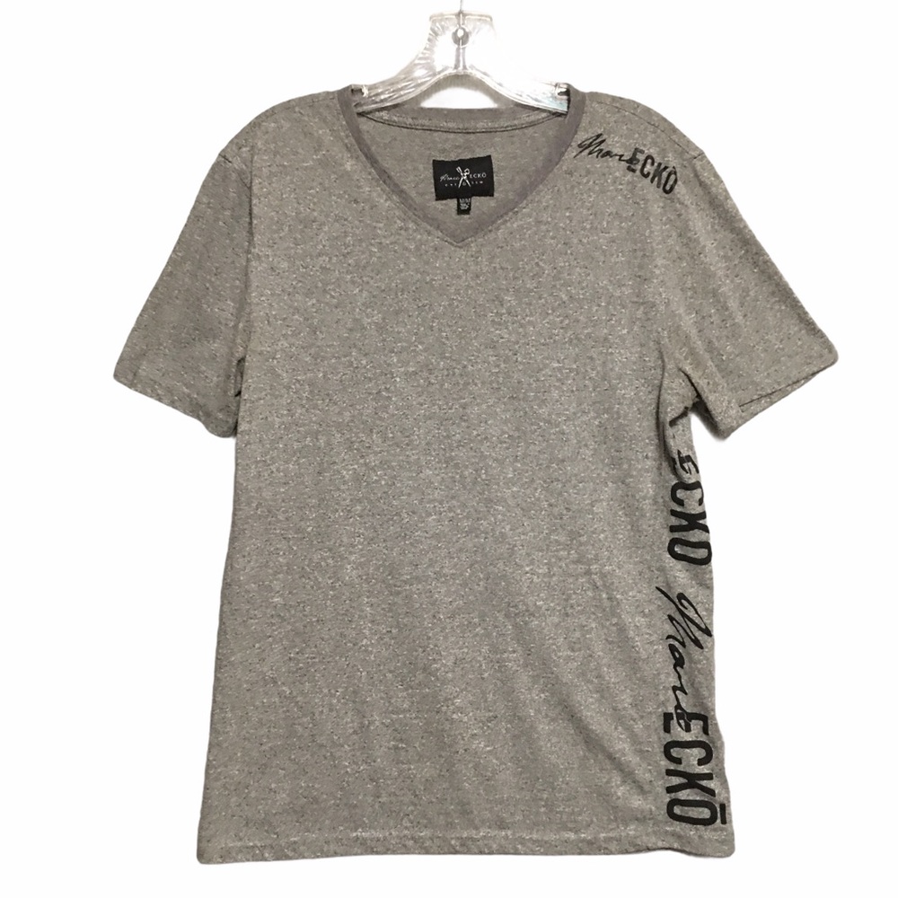 Tee Marc Ecko M/M. Gray & black shirt sleeve Vneck